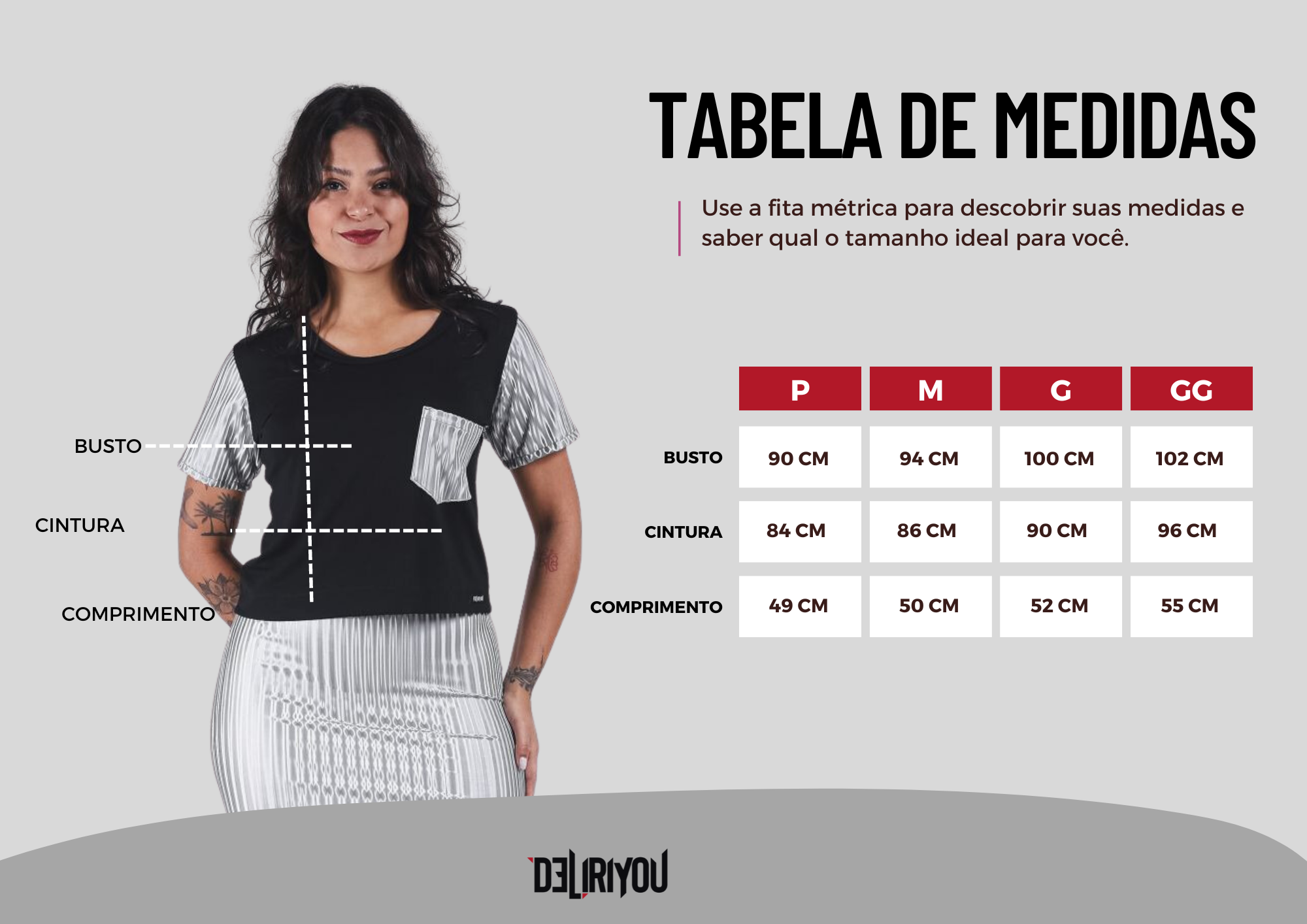 Tabela de medidas