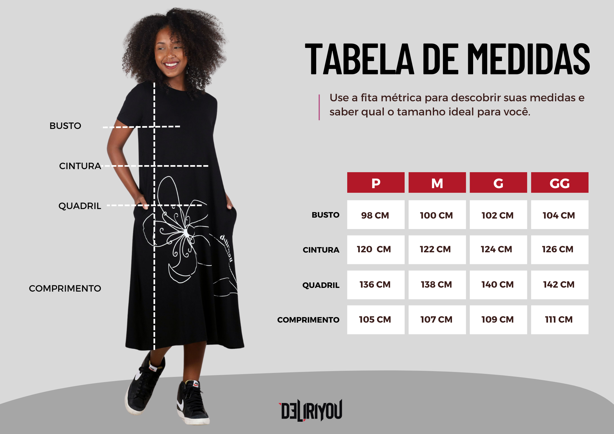 Tabela de medidas