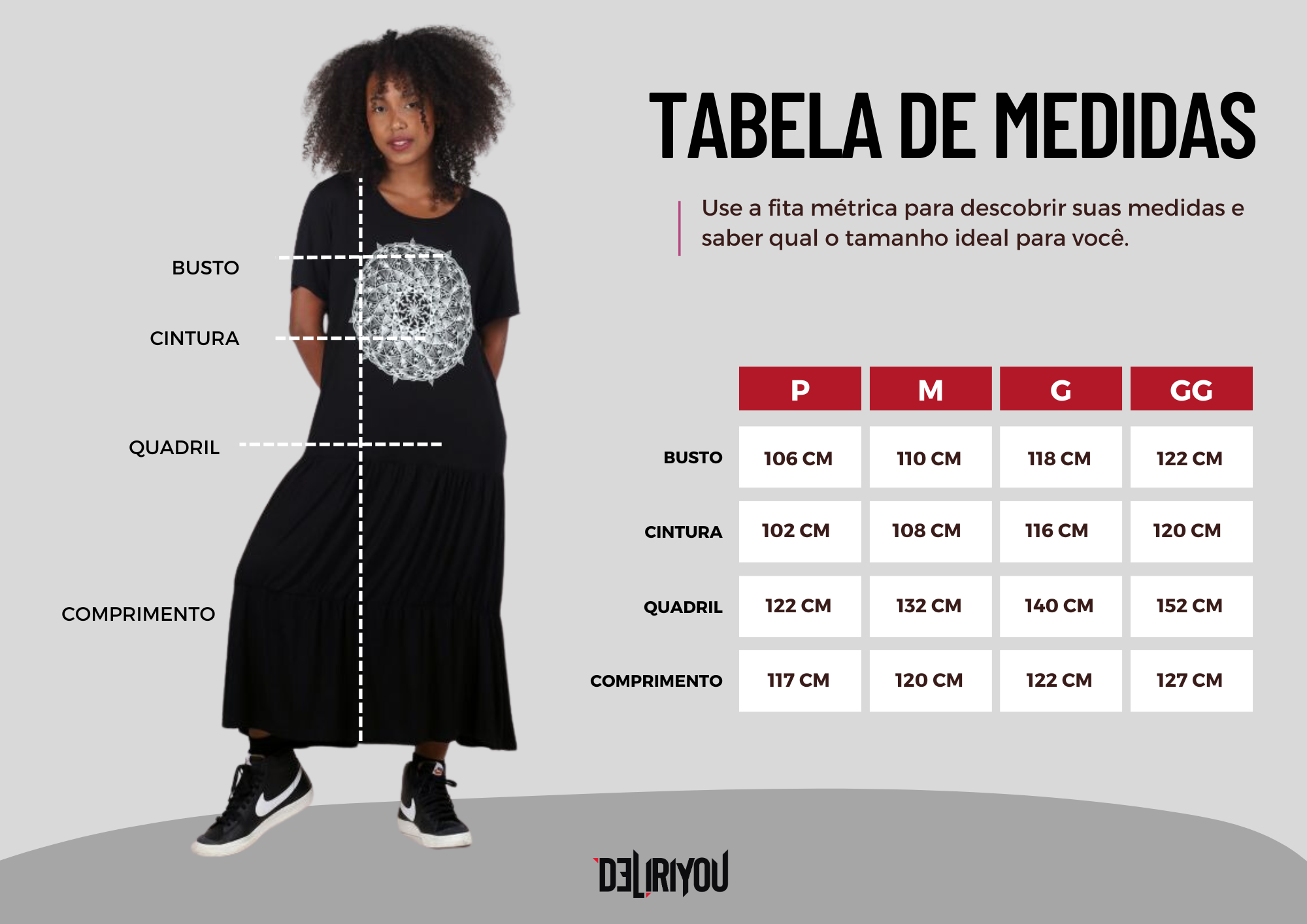 Tabela de medidas