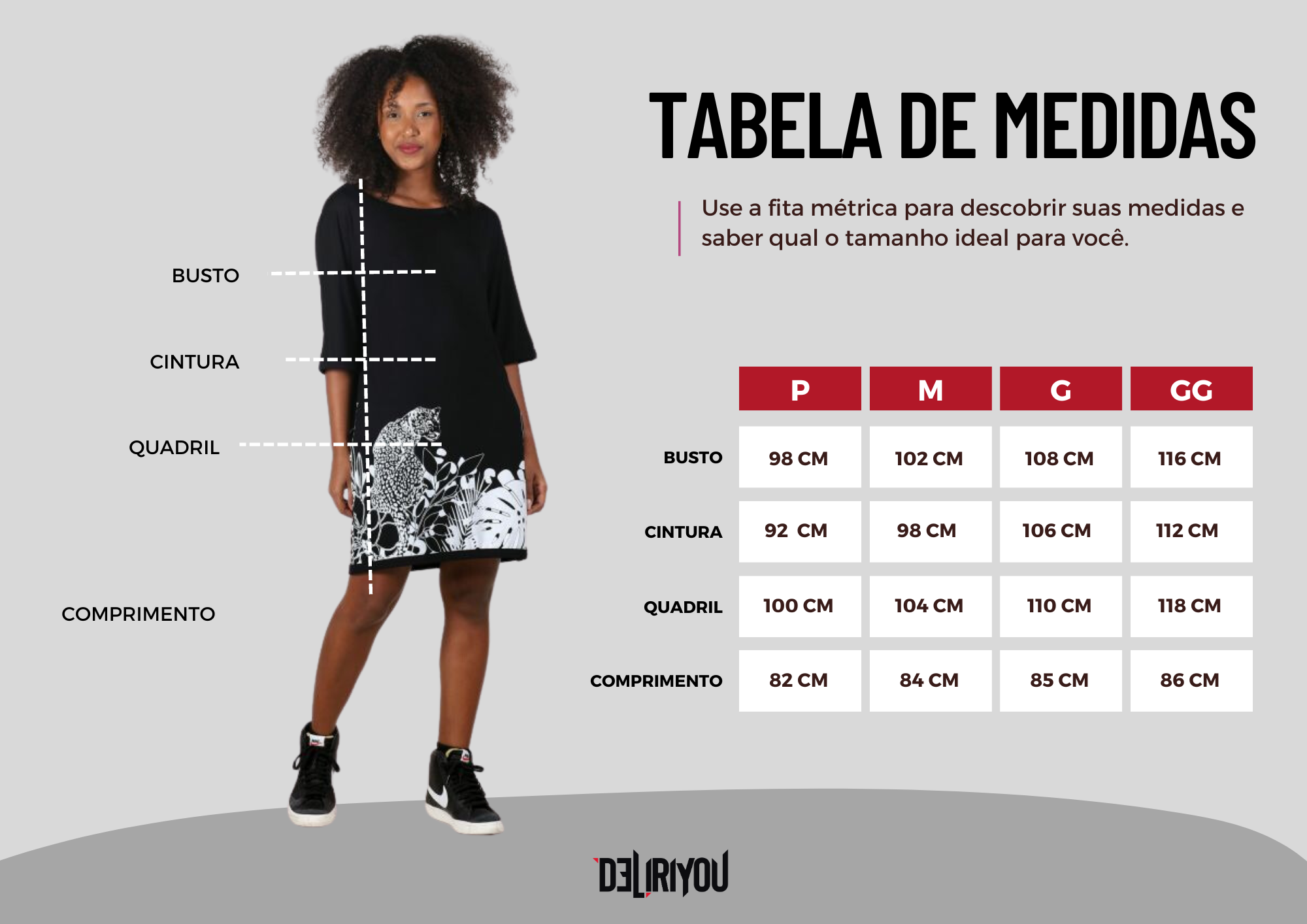 Tabela de medidas