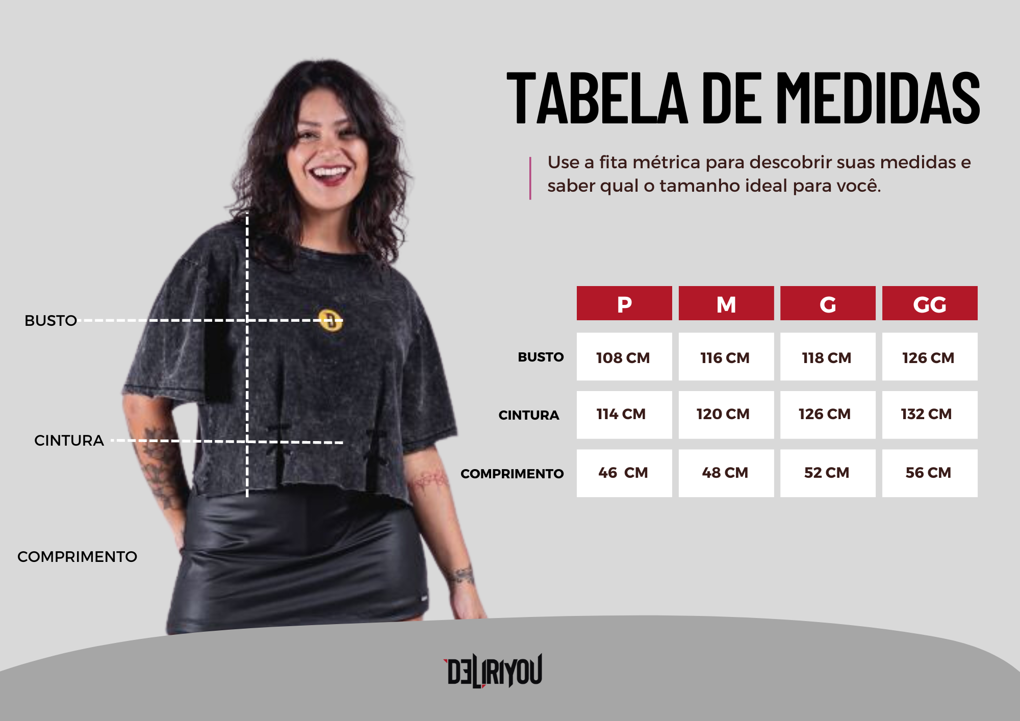 Tabela de medidas