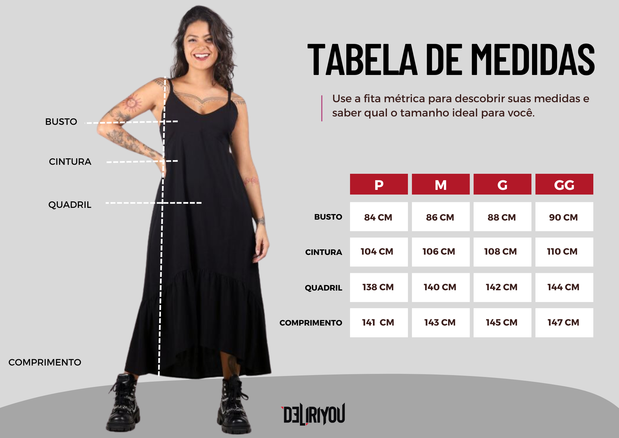 Tabela de medidas