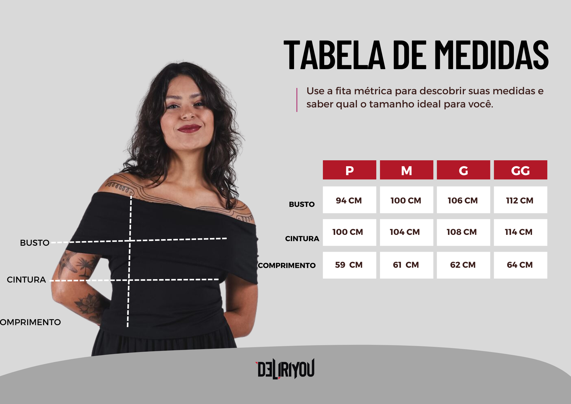 Tabela de medidas