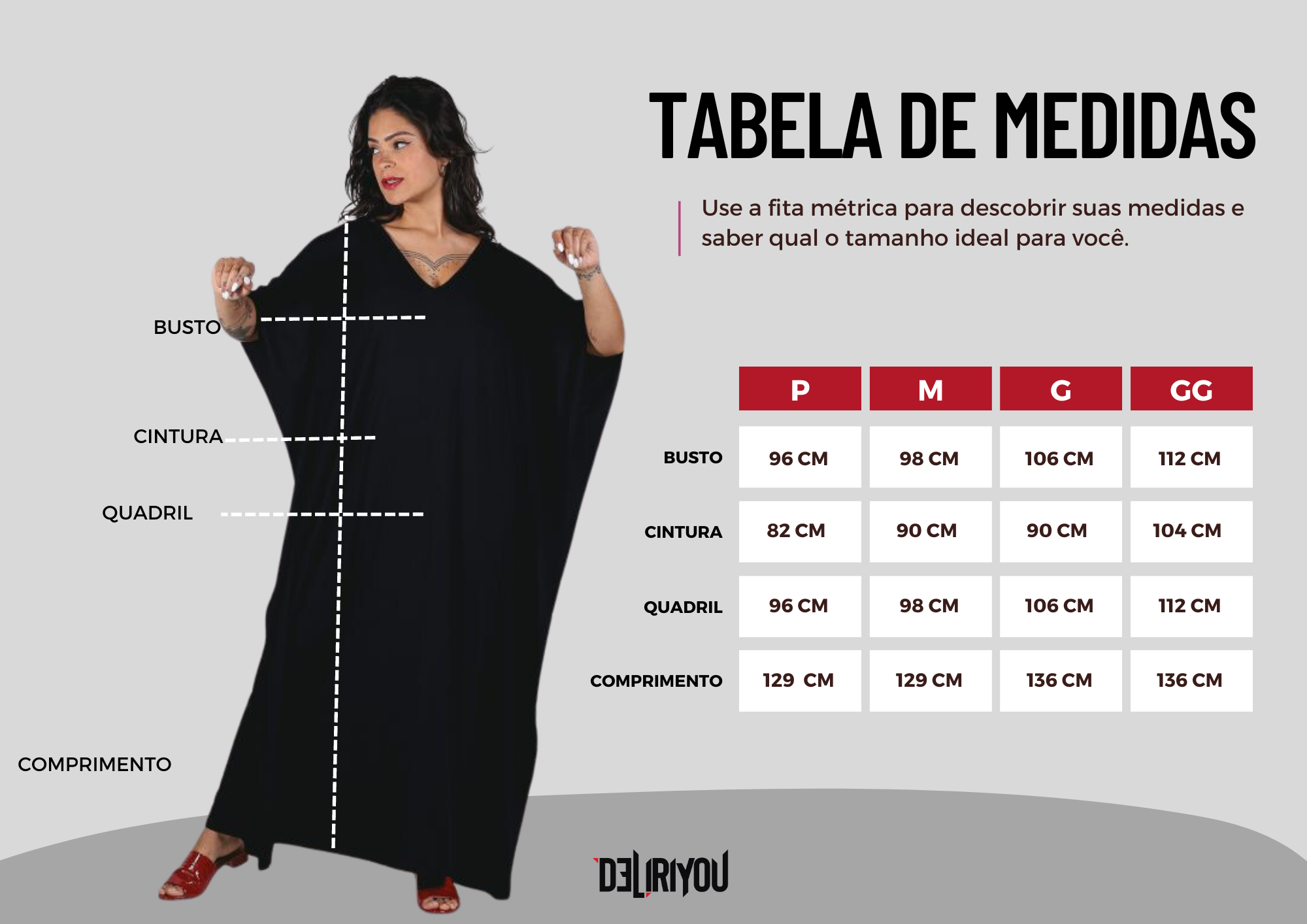 Tabela de medidas