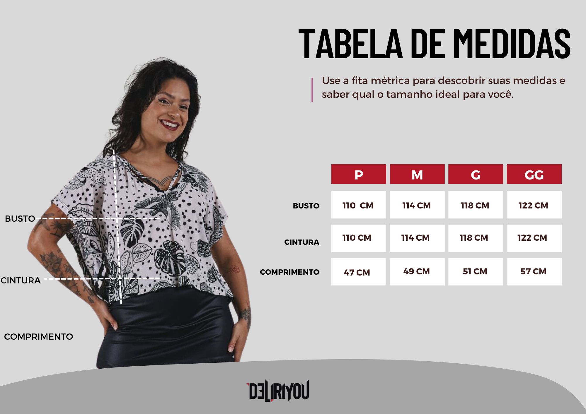 Tabela de medidas