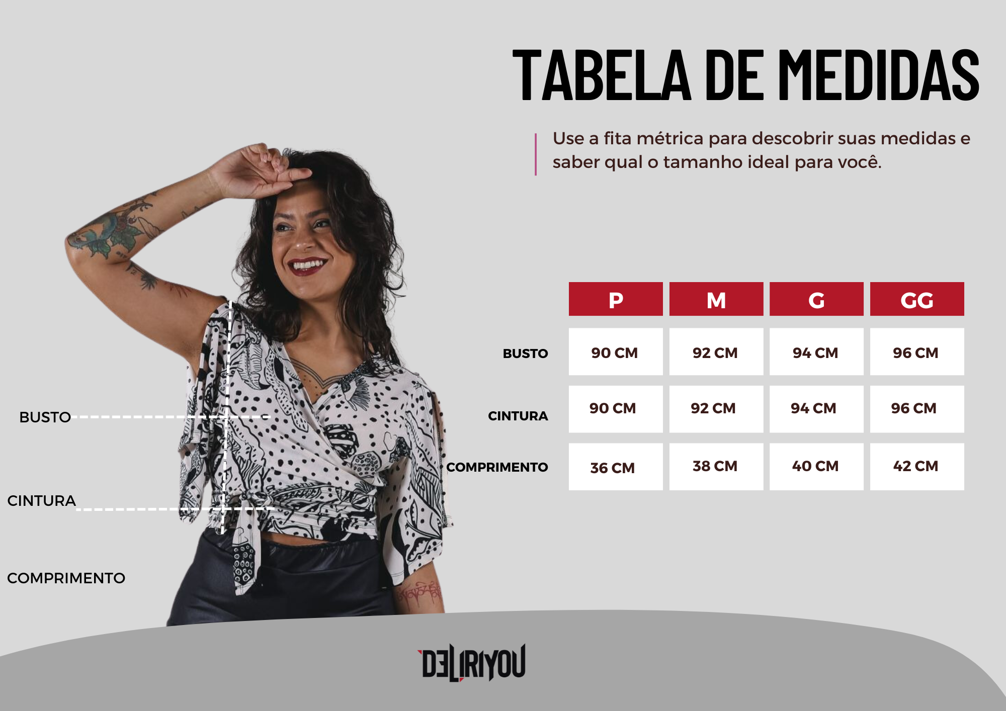 Tabela de medidas