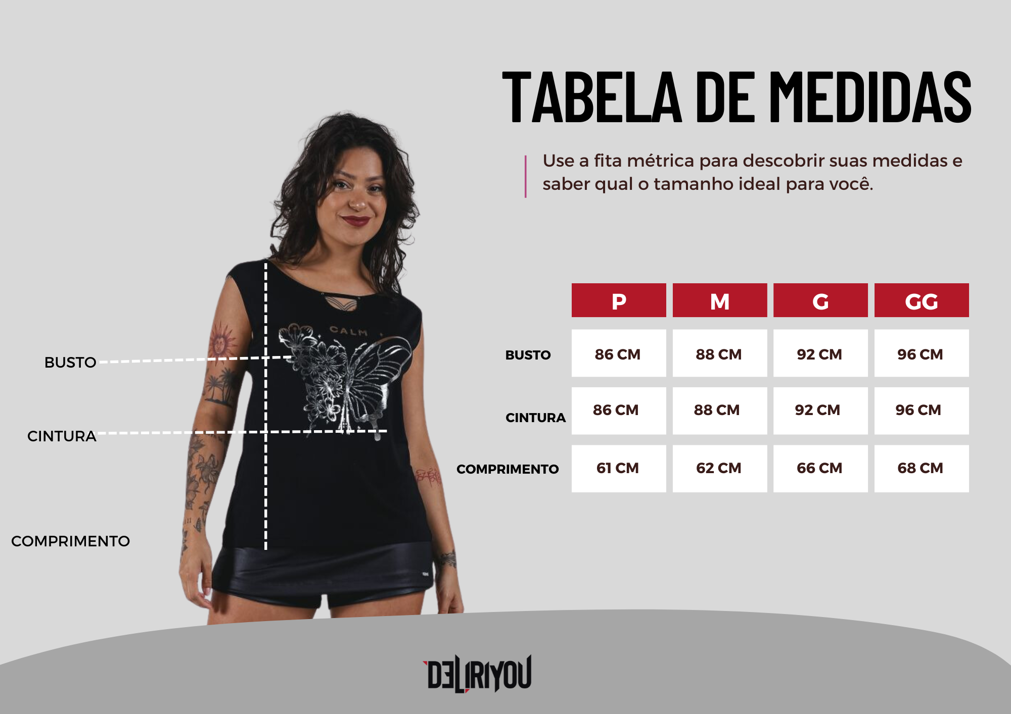 Tabela de medidas