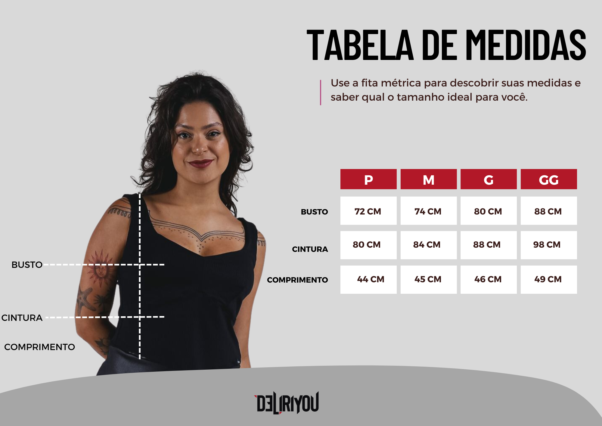 Tabela de medidas