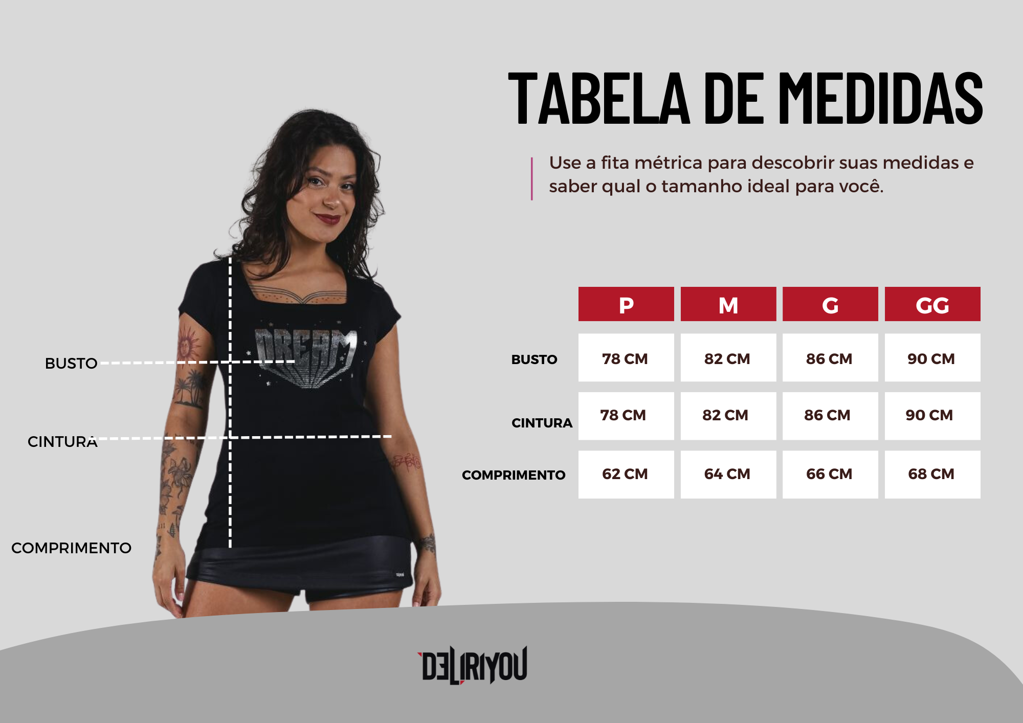 Tabela de medidas