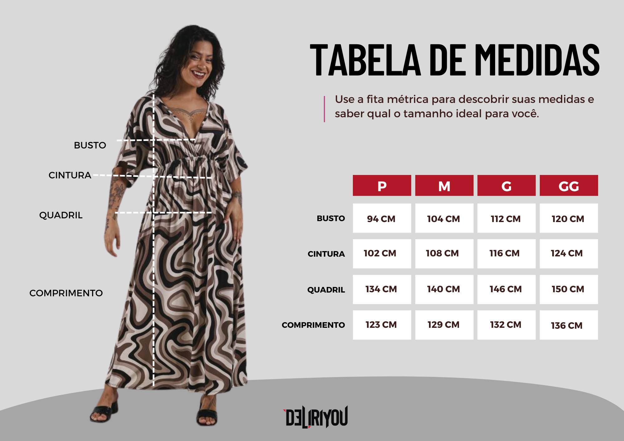 Tabela de medidas