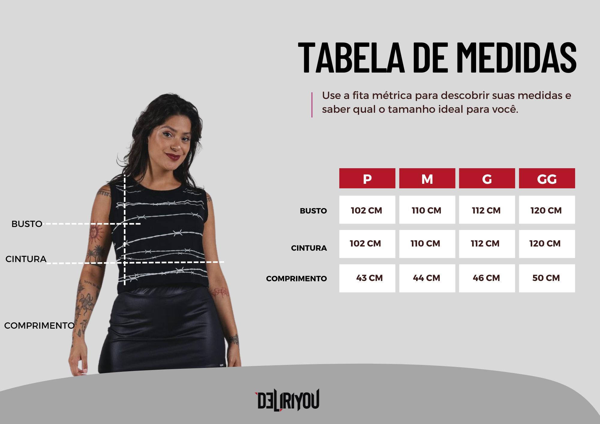 Tabela de medidas