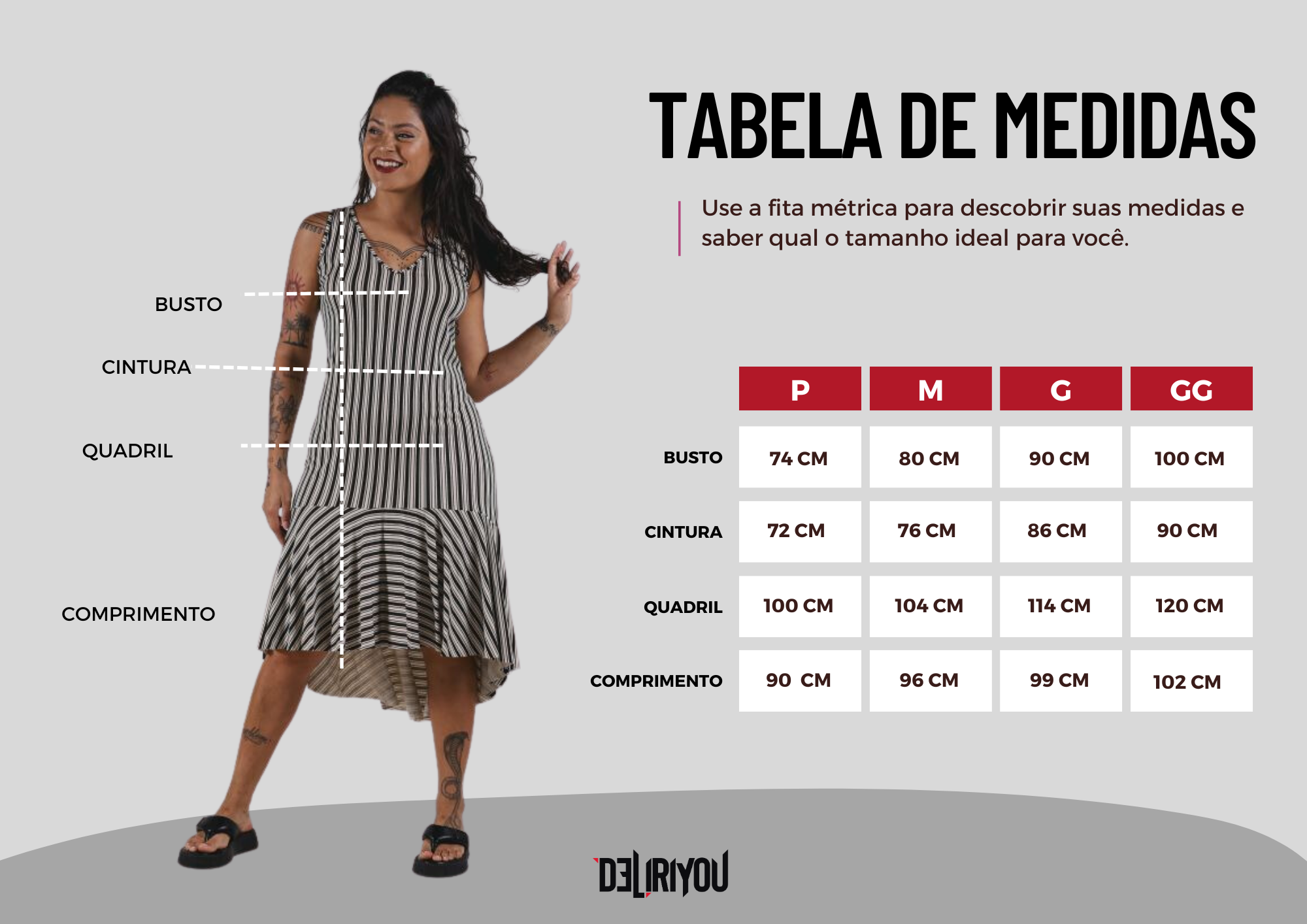 Tabela de medidas