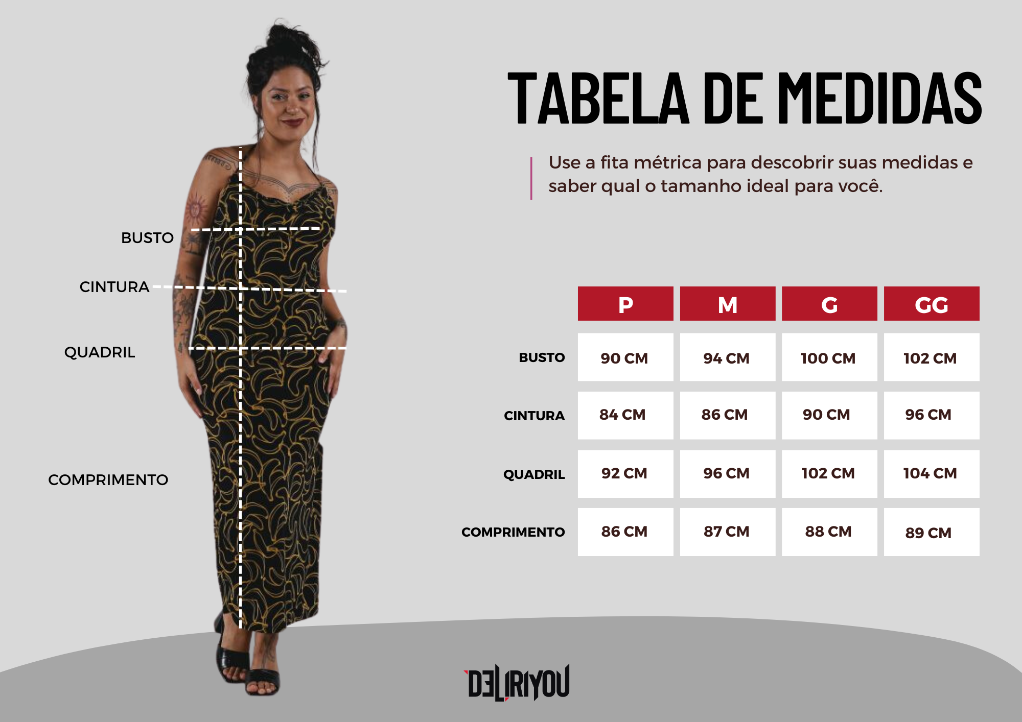 Tabela de medidas