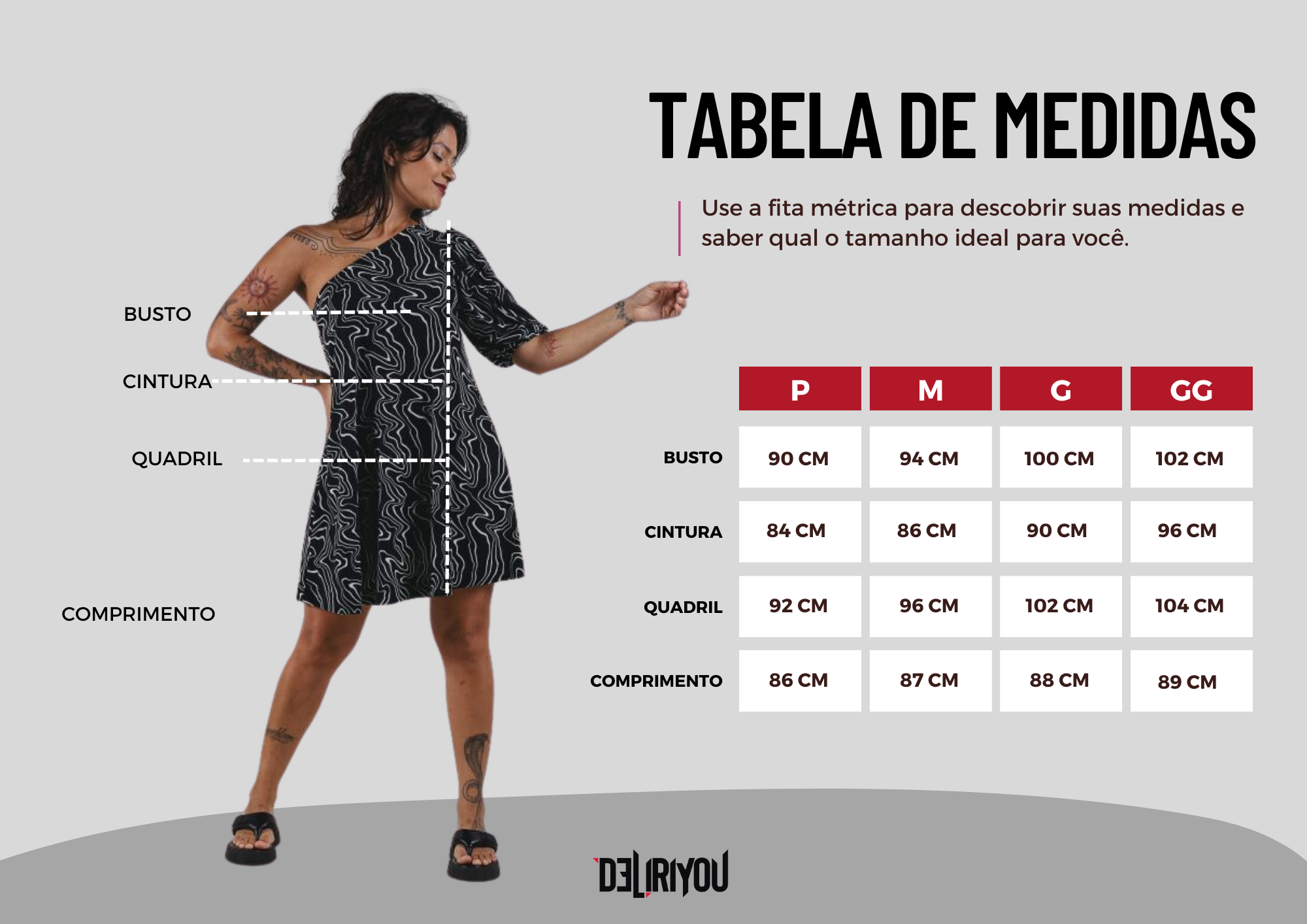 Tabela de medidas