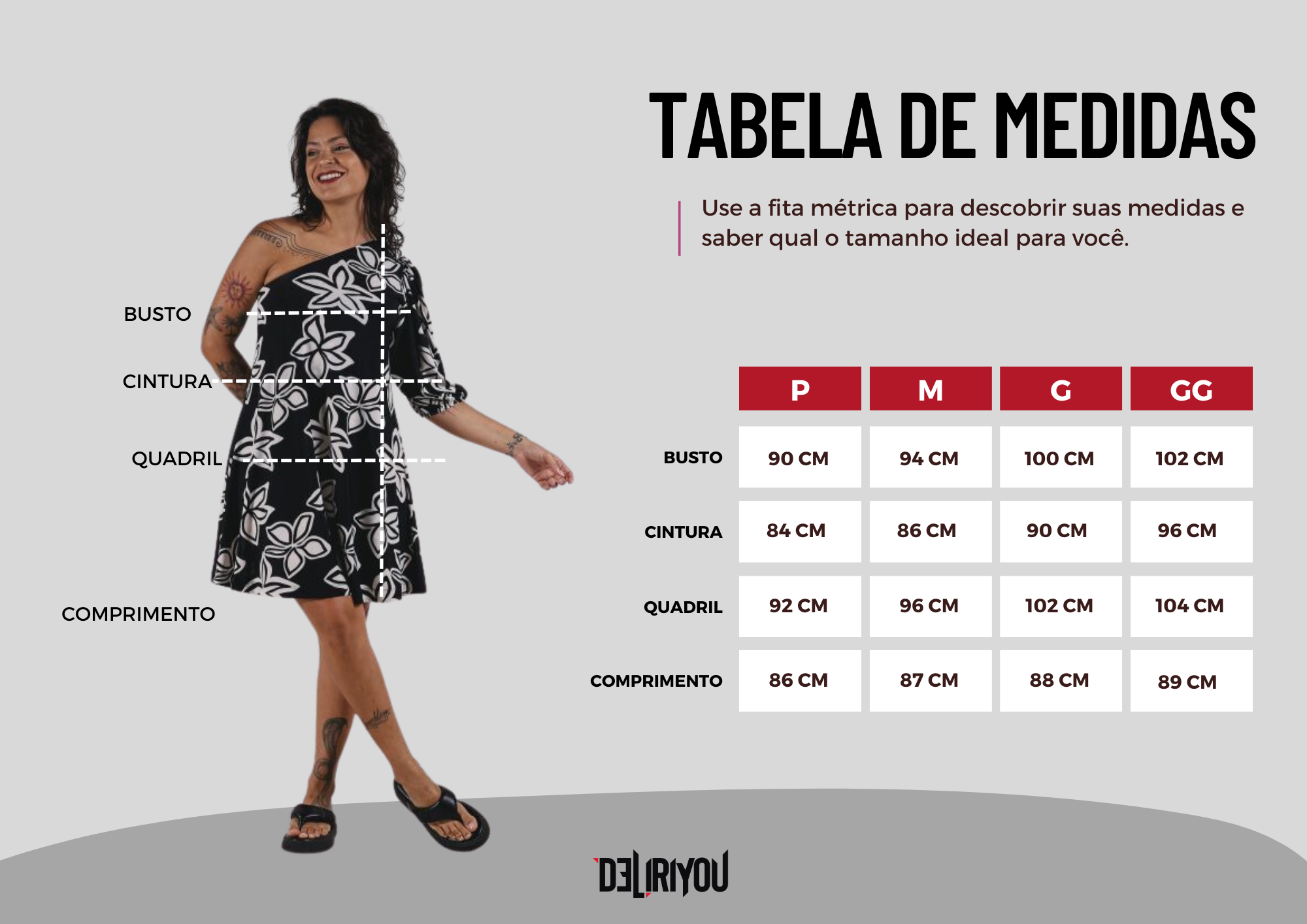 Tabela de medidas