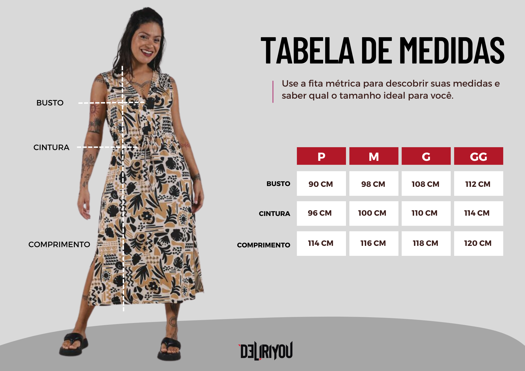 Tabela de medidas