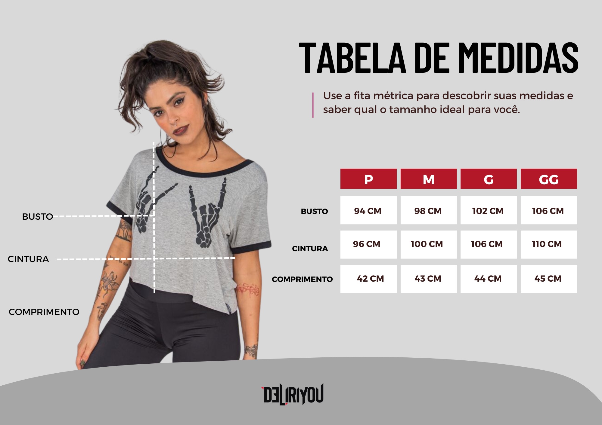 Tabela de medidas