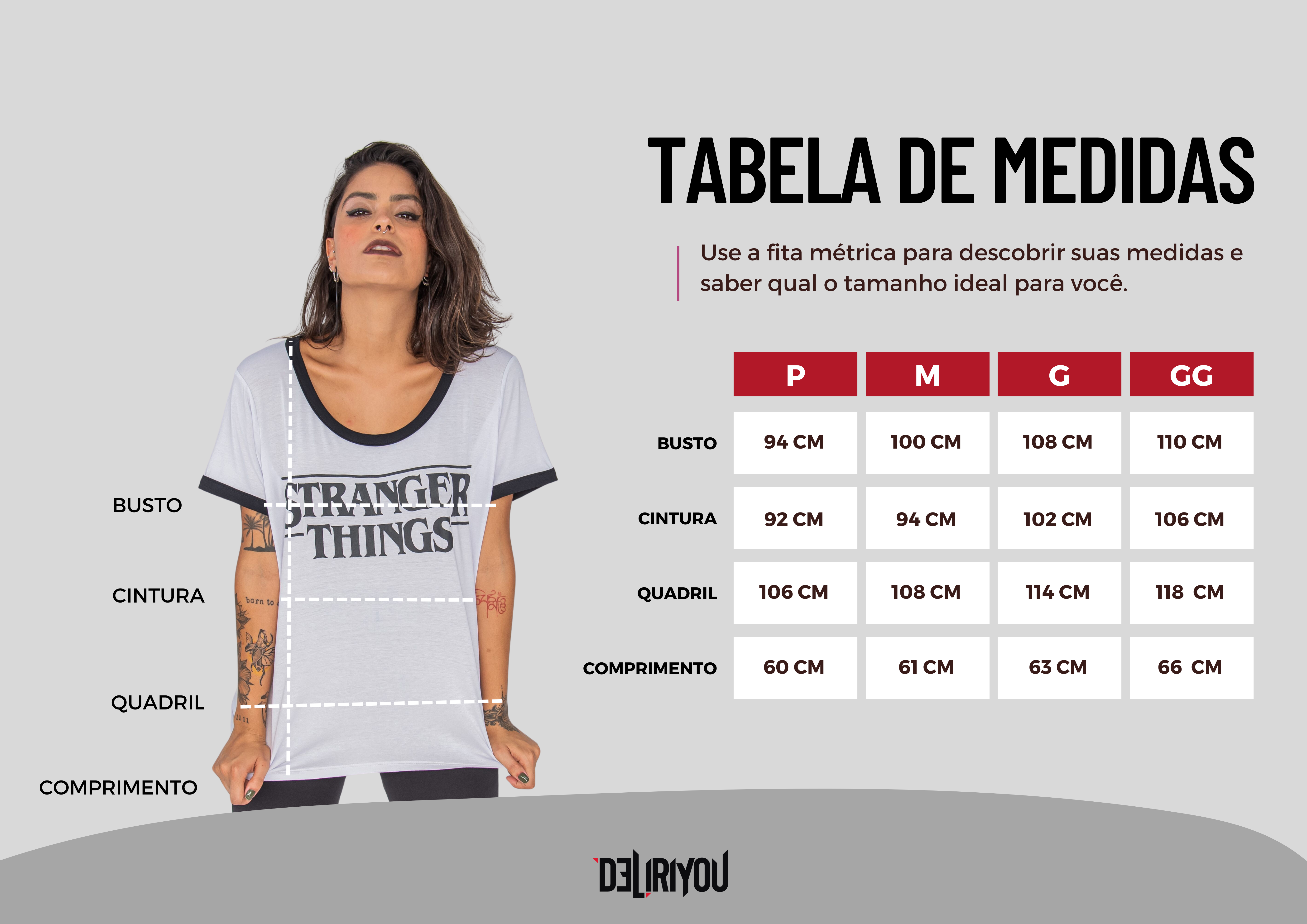 Tabela de medidas