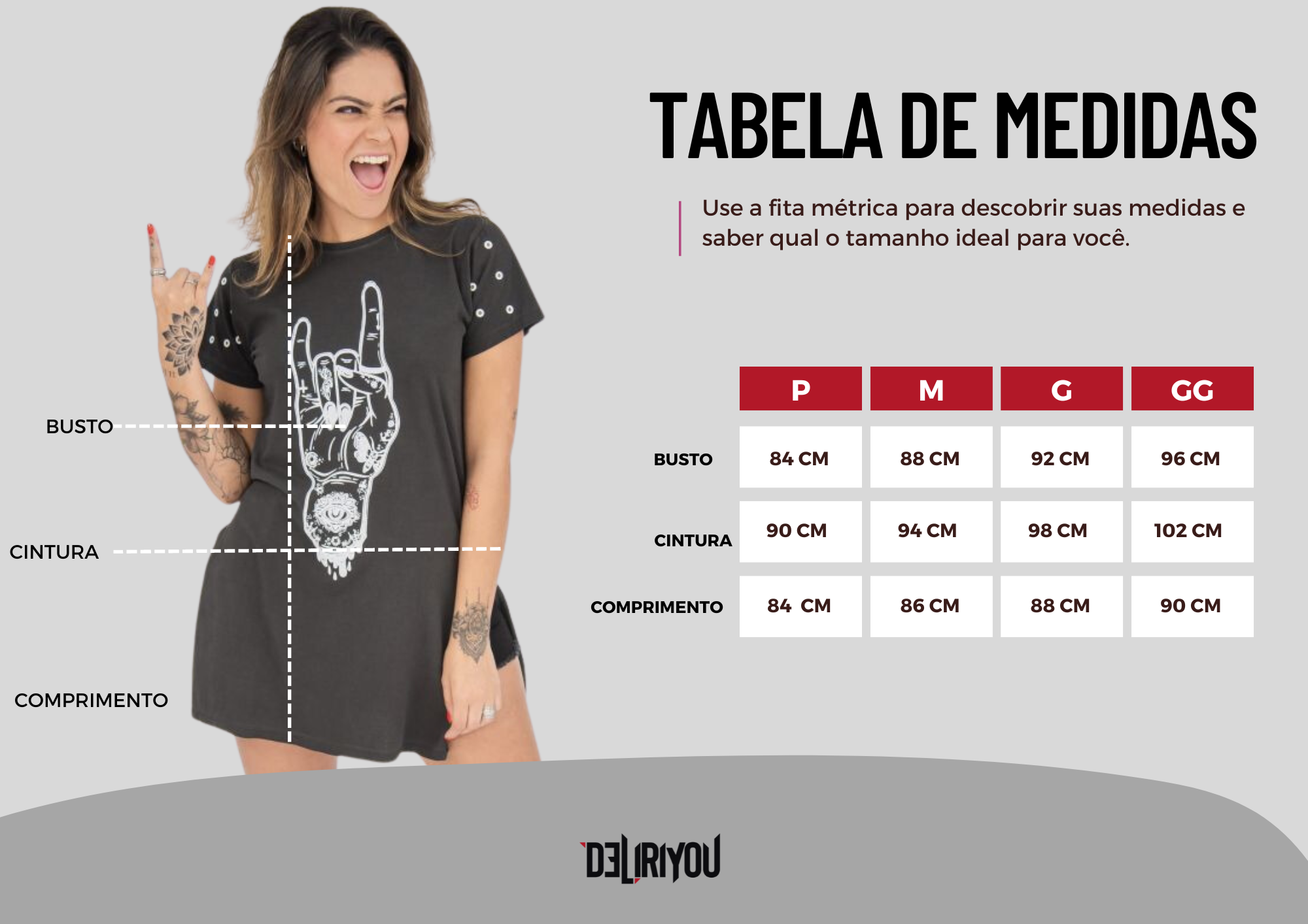 Tabela de medidas