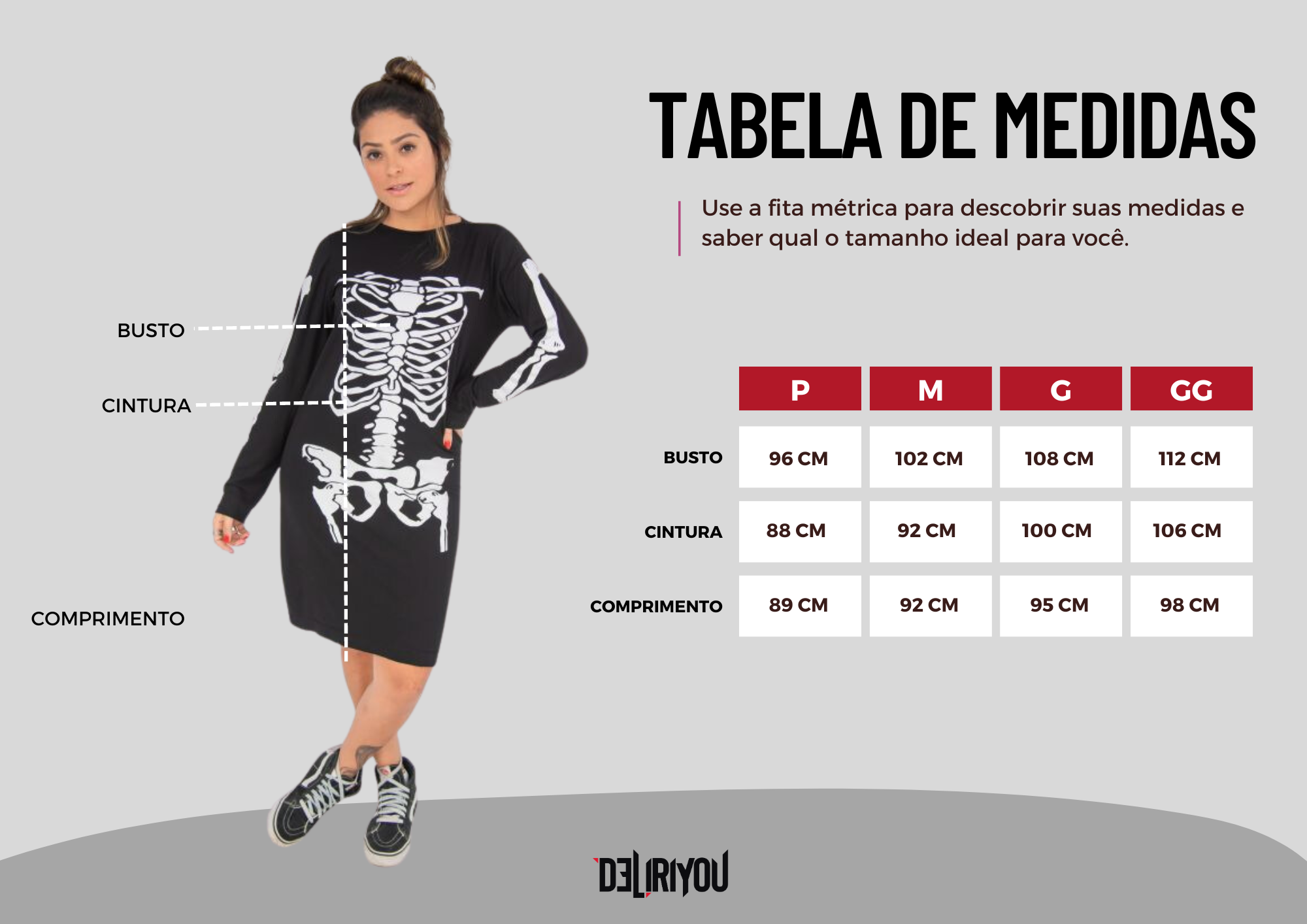 Tabela de medidas