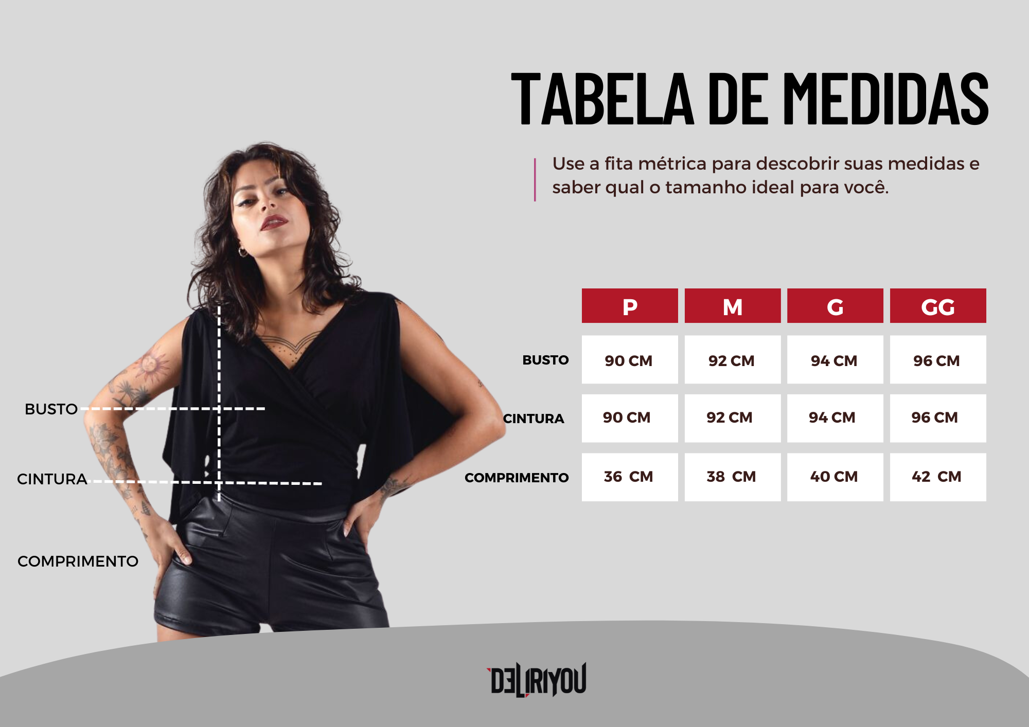 Tabela de medidas