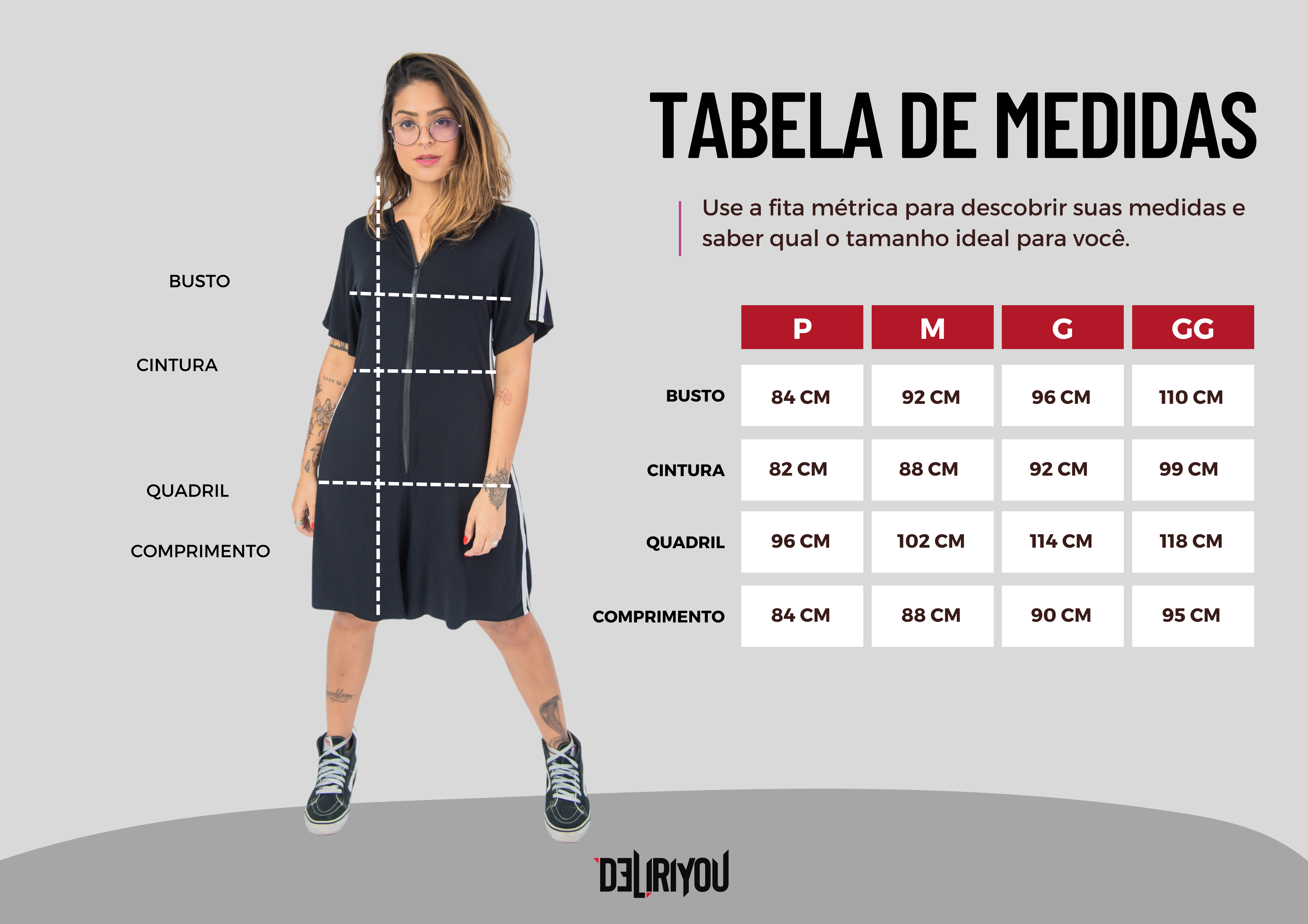 Tabela de medidas