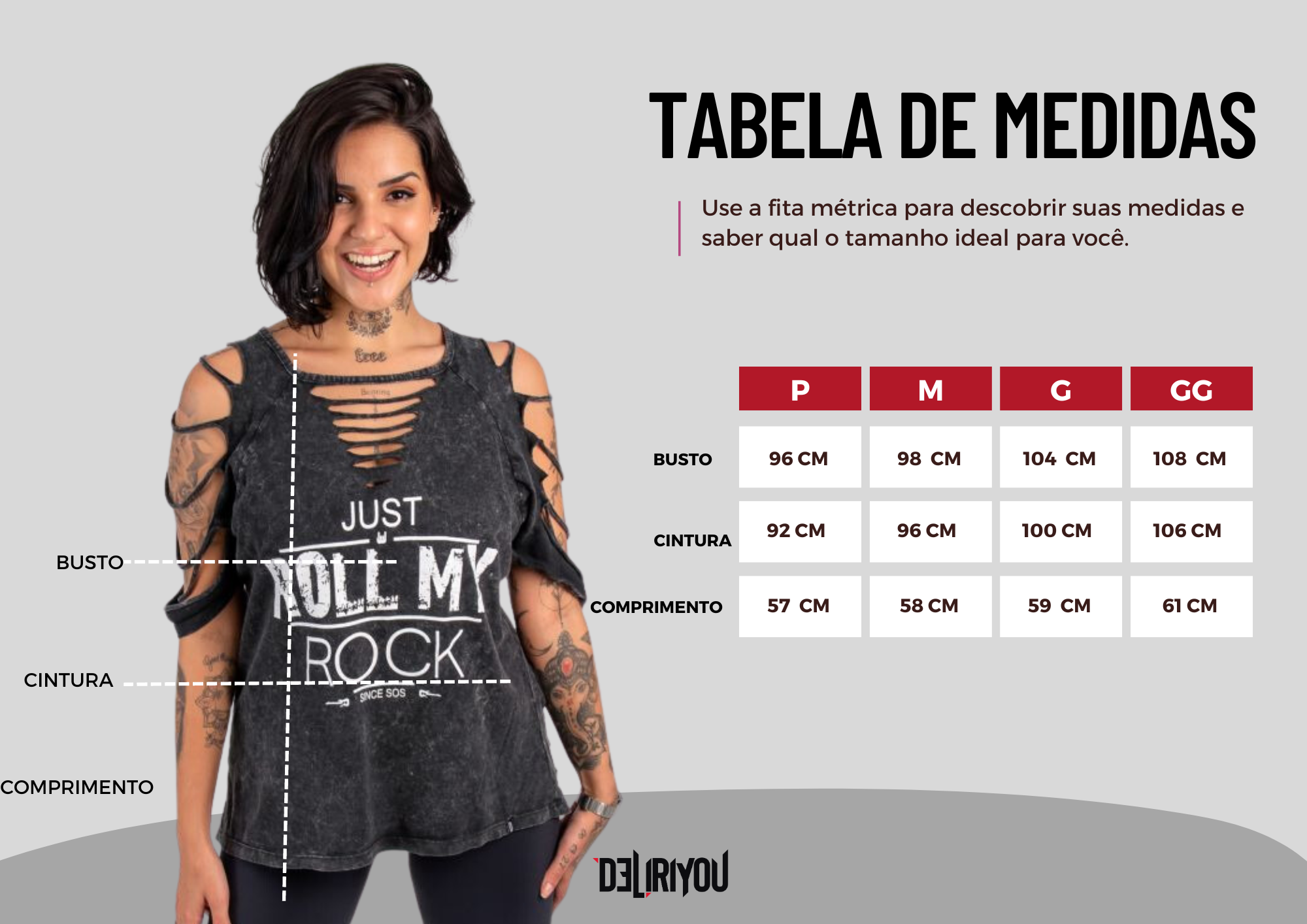 Tabela de medidas