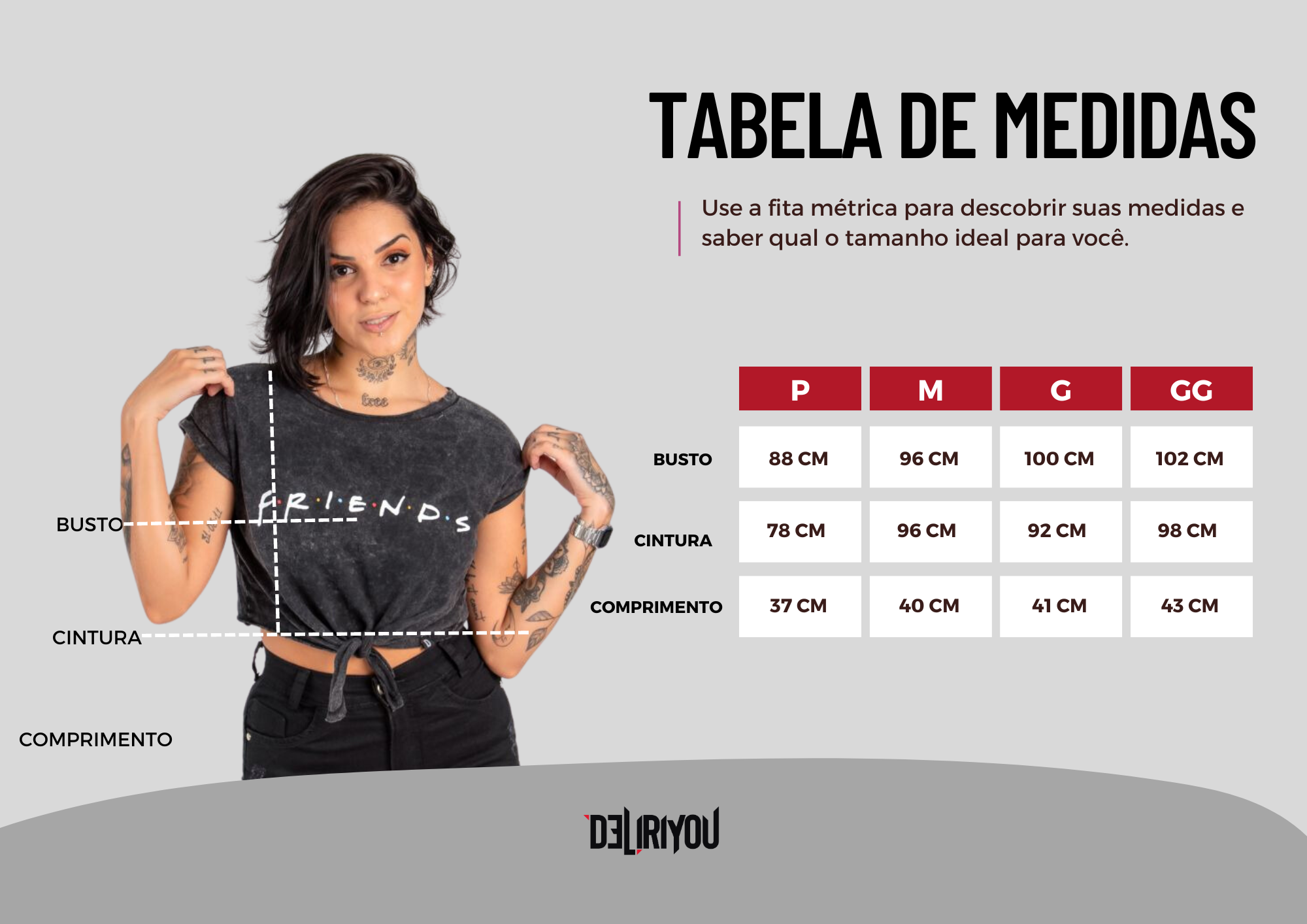 Tabela de medidas