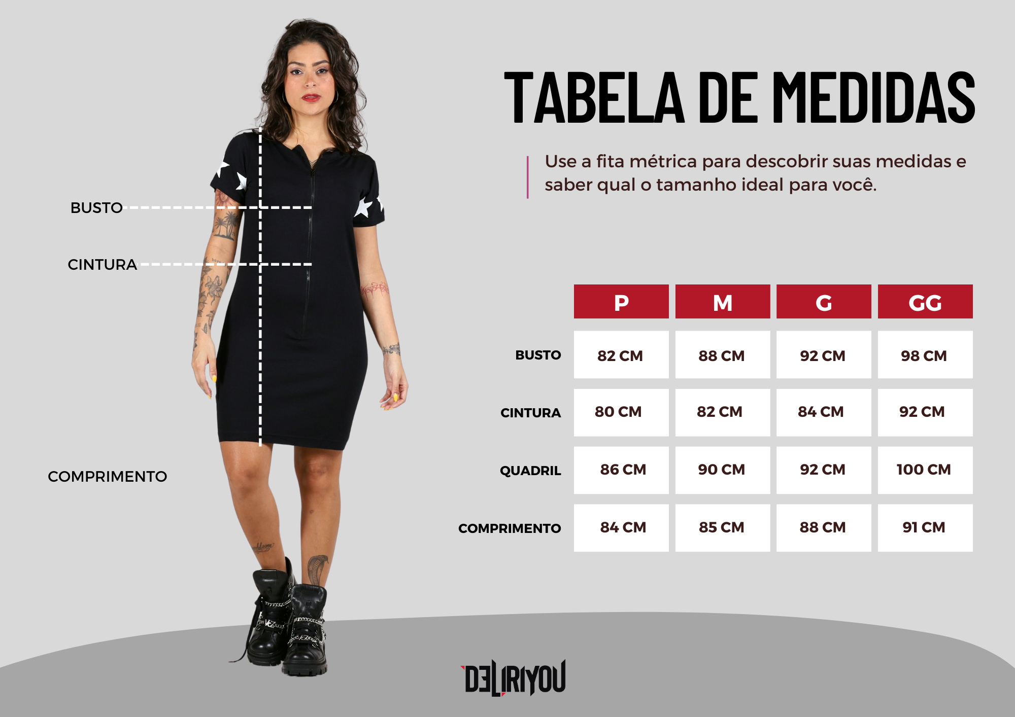 Tabela de medidas